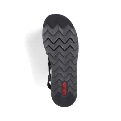 Outlet Women'S Wedge Sandals Midnight Black Men'S Summer Shoes