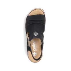 Outlet Women'S Wedge Sandals Midnight Black Men'S Summer Shoes