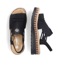 Outlet Women'S Wedge Sandals Midnight Black Men'S Summer Shoes