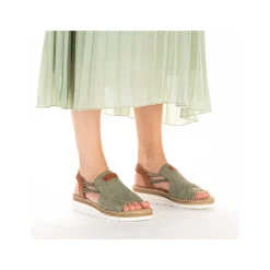 Discount Women'S Wedge Sandals Khaki Green Men'S Summer Shoes