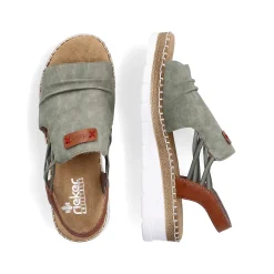 Discount Women'S Wedge Sandals Khaki Green Men'S Summer Shoes