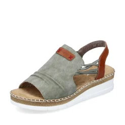 Discount Women'S Wedge Sandals Khaki Green Men'S Summer Shoes