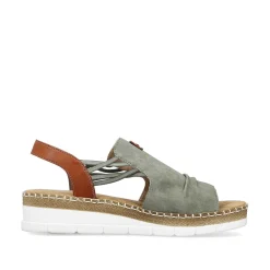 Discount Women'S Wedge Sandals Khaki Green Men'S Summer Shoes