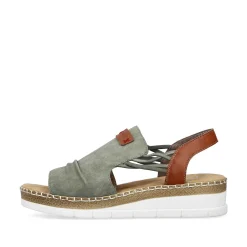 Discount Women'S Wedge Sandals Khaki Green Men'S Summer Shoes