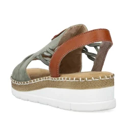 Discount Women'S Wedge Sandals Khaki Green Men'S Summer Shoes