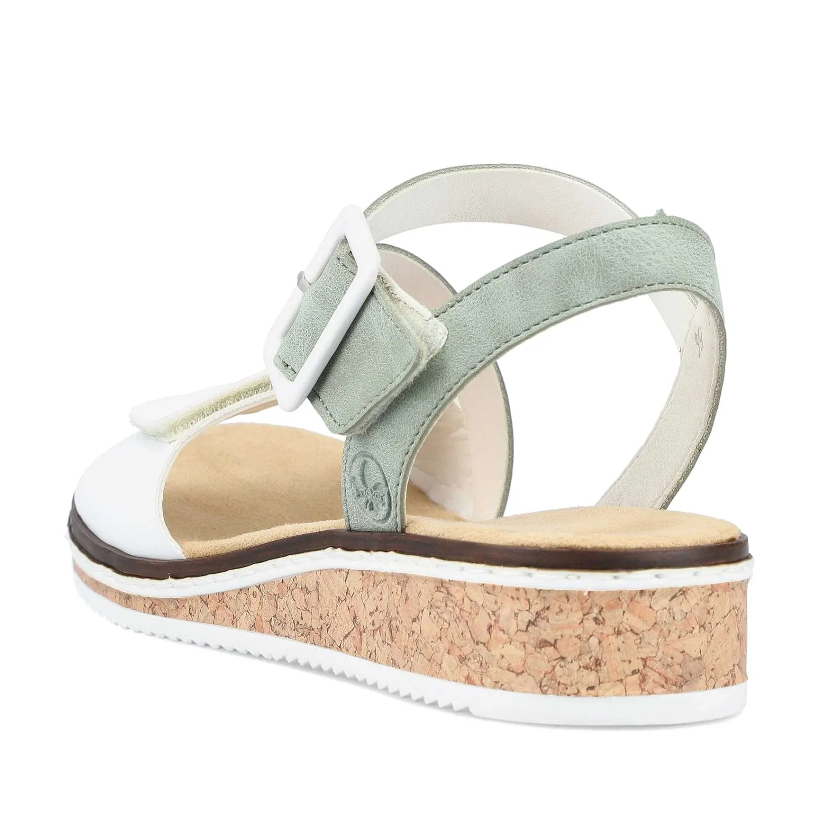 Hot Women'S Wedge Sandals Mint Green-Pearl White Ladies Heeled Shoes