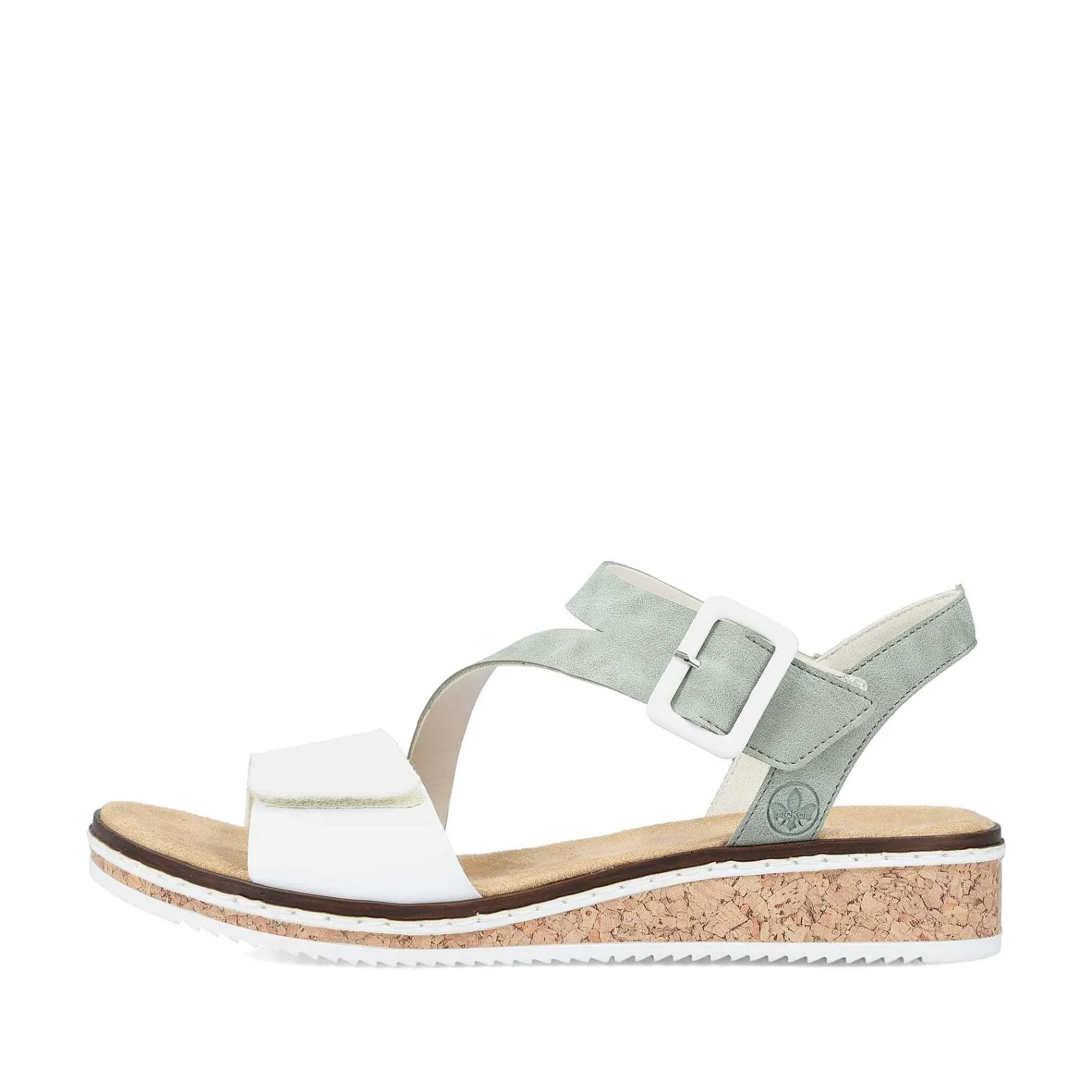 Hot Women'S Wedge Sandals Mint Green-Pearl White Ladies Heeled Shoes