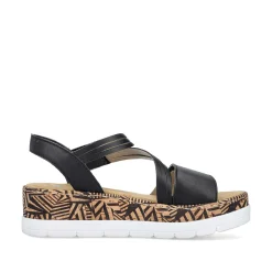 Women'S Wedge Sandals Night Black Ladies Sandals & Sandals
