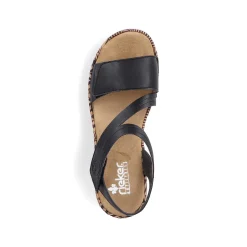 Women'S Wedge Sandals Night Black Ladies Sandals & Sandals