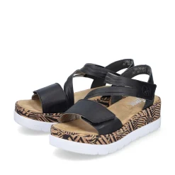 Women'S Wedge Sandals Night Black Ladies Sandals & Sandals