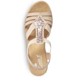 Clearance Women'S Wedge Sandals Old Pink Ladies Heeled Shoes