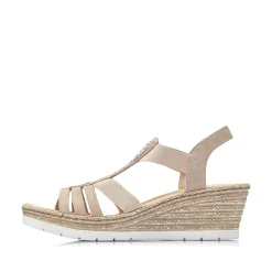 Clearance Women'S Wedge Sandals Old Pink Ladies Heeled Shoes