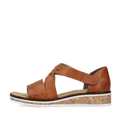 Discount Women'S Wedge Sandals Copper Ladies Heeled Shoes