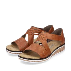 Discount Women'S Wedge Sandals Copper Ladies Heeled Shoes