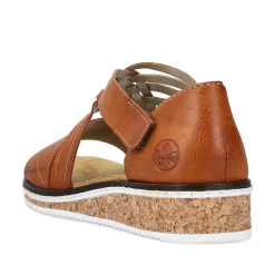 Discount Women'S Wedge Sandals Copper Ladies Heeled Shoes
