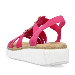 Best Women'S Wedge Sandals Pink Ladies Heeled Shoes