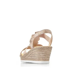 Sale Women'S Wedge Sandals Old Pink Ladies Heeled Shoes