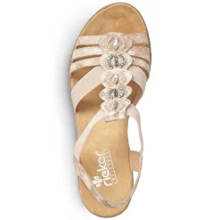 Sale Women'S Wedge Sandals Old Pink Ladies Heeled Shoes