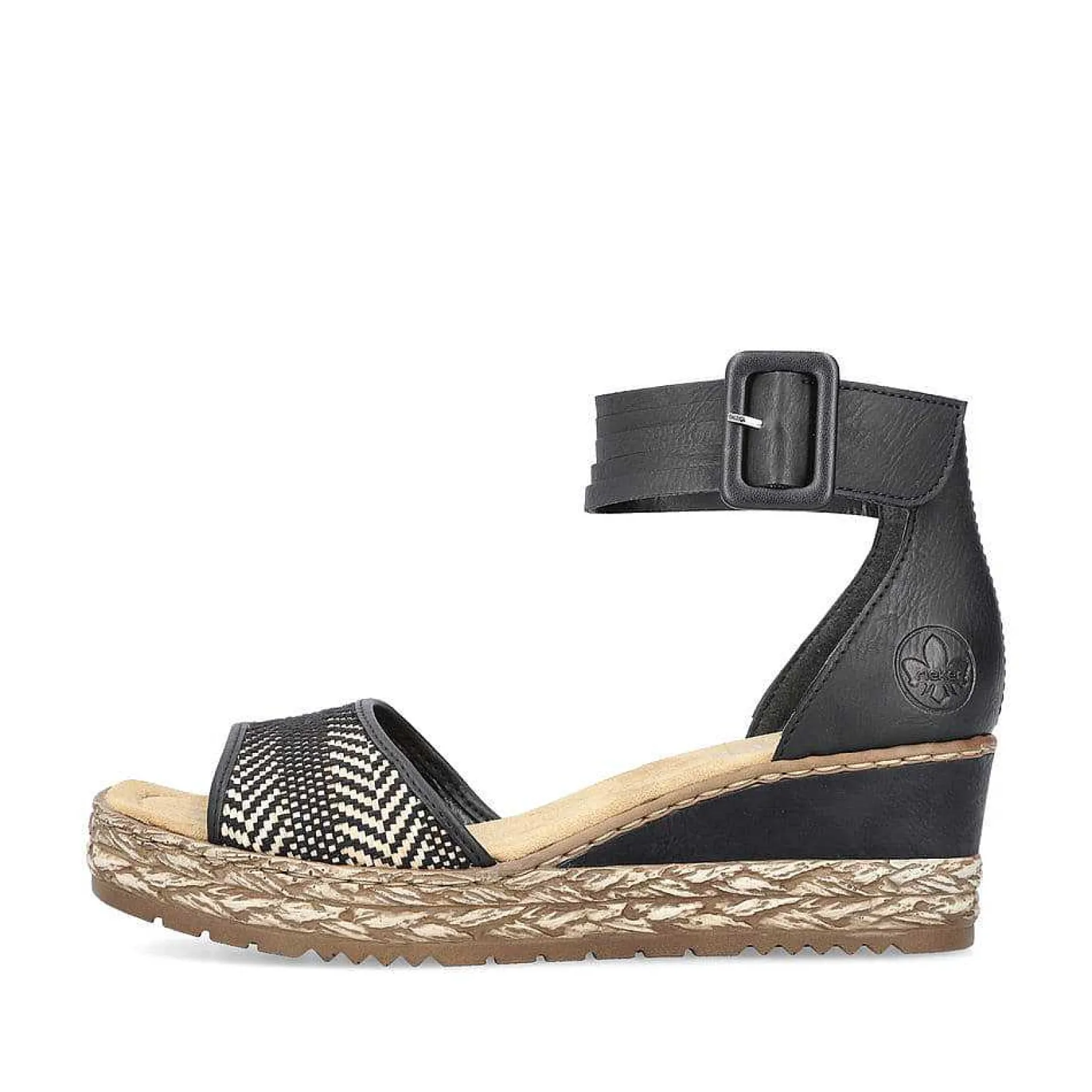 Clearance Women'S Wedge Sandals Night Black Ladies Heeled Shoes