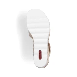 Discount Women'S Wedge Sandals Champagne Ladies Heeled Shoes