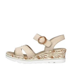 Discount Women'S Wedge Sandals Champagne Ladies Heeled Shoes