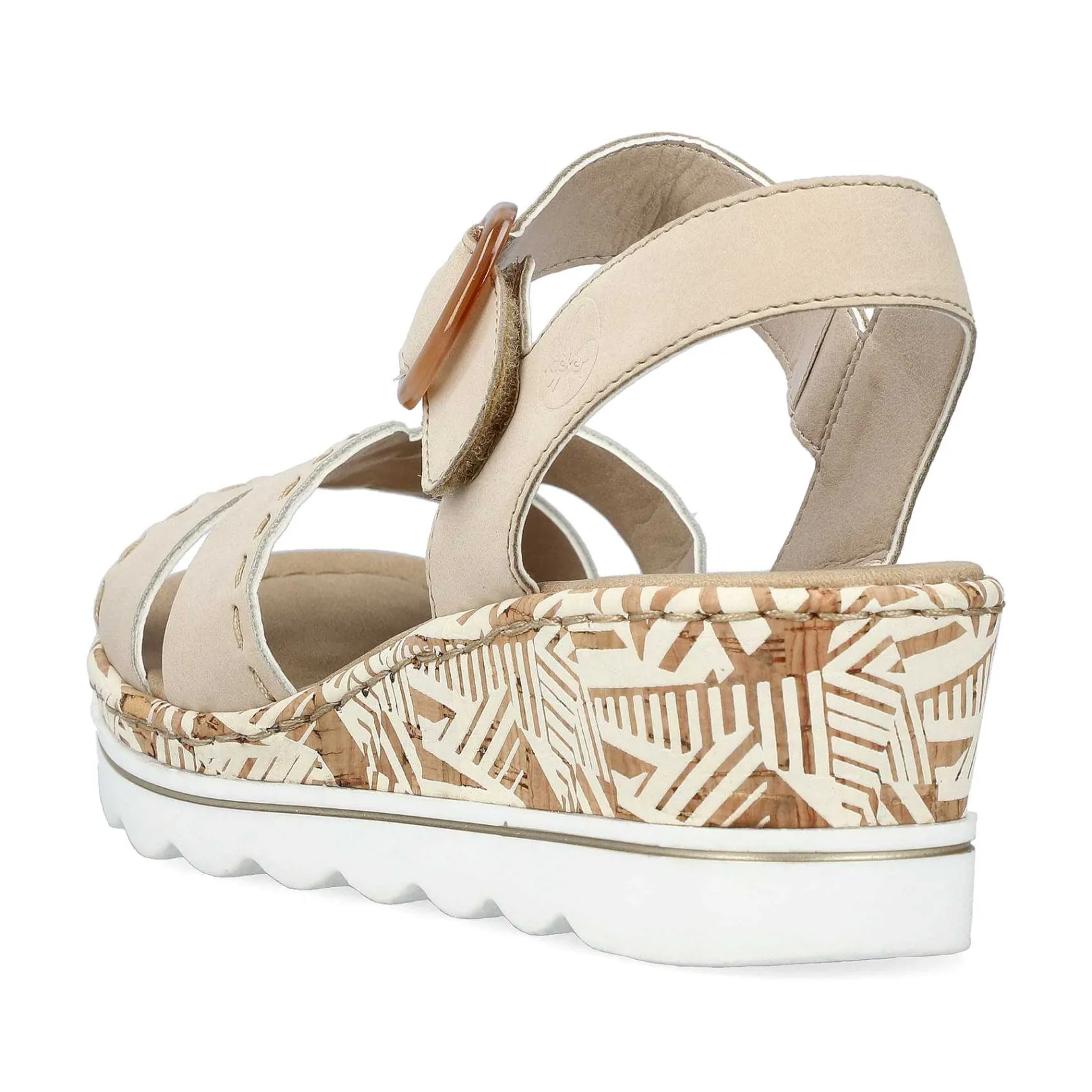 Discount Women'S Wedge Sandals Champagne Ladies Heeled Shoes