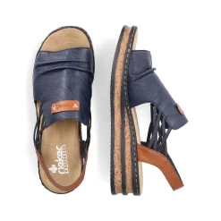 Best Women'S Wedge Sandals Pacific Blue Ladies Heeled Shoes