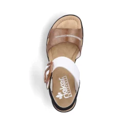 Hot Women'S Wedge Sandals Brown Beige-Pure White Men'S Summer Shoes