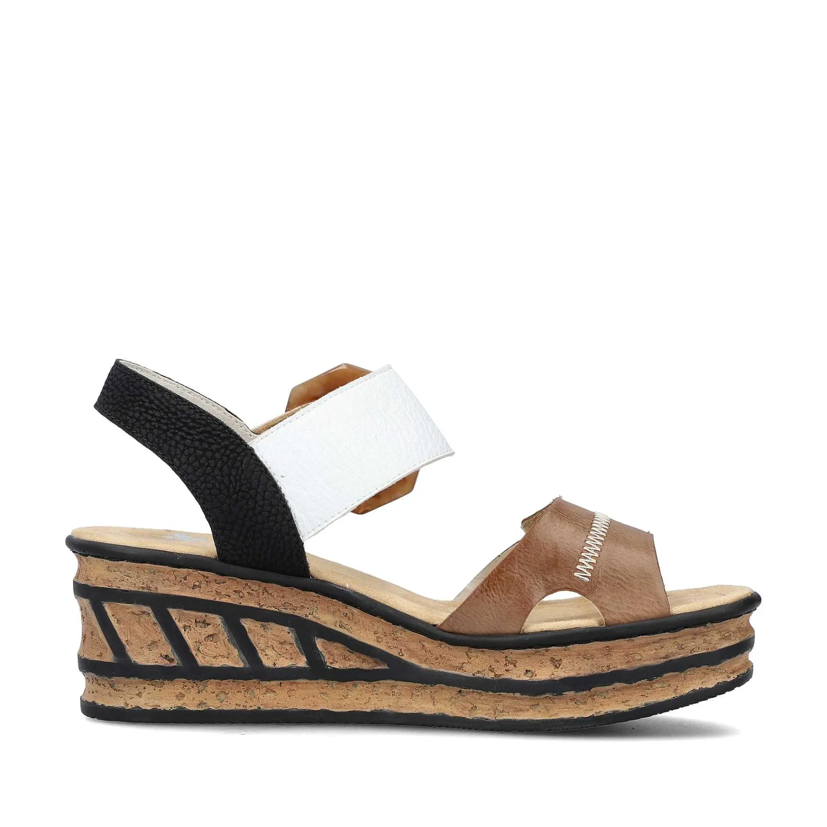 Hot Women'S Wedge Sandals Brown Beige-Pure White Men'S Summer Shoes