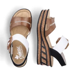 Hot Women'S Wedge Sandals Brown Beige-Pure White Men'S Summer Shoes