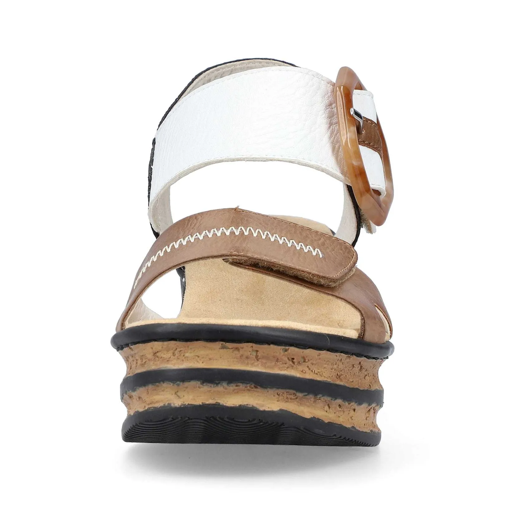 Hot Women'S Wedge Sandals Brown Beige-Pure White Men'S Summer Shoes