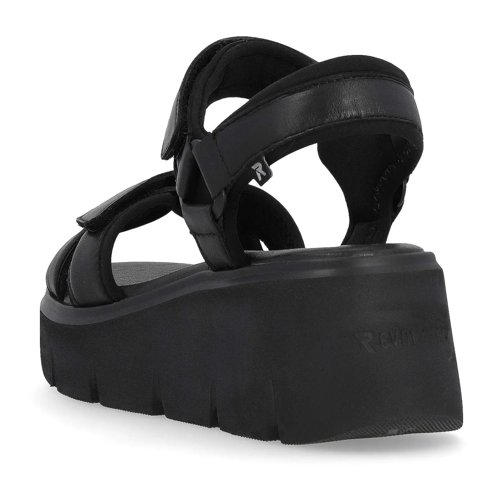 Women'S Wedge Sandals Night Black Ladies Heeled Shoes