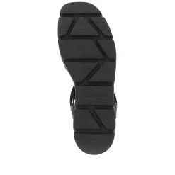Women'S Wedge Sandals Night Black Ladies Heeled Shoes