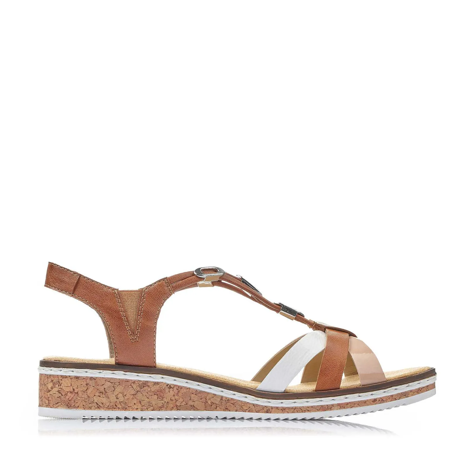 Best Women'S Wedge Sandals Chestnut Brown Ladies Heeled Shoes