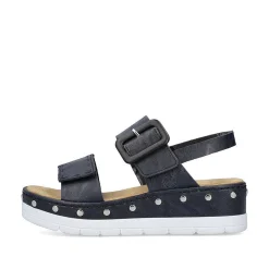 Clearance Women'S Wedge Sandals Navy Blue Ladies Sandals & Sandals