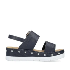 Clearance Women'S Wedge Sandals Navy Blue Ladies Sandals & Sandals