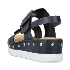 Clearance Women'S Wedge Sandals Navy Blue Ladies Sandals & Sandals