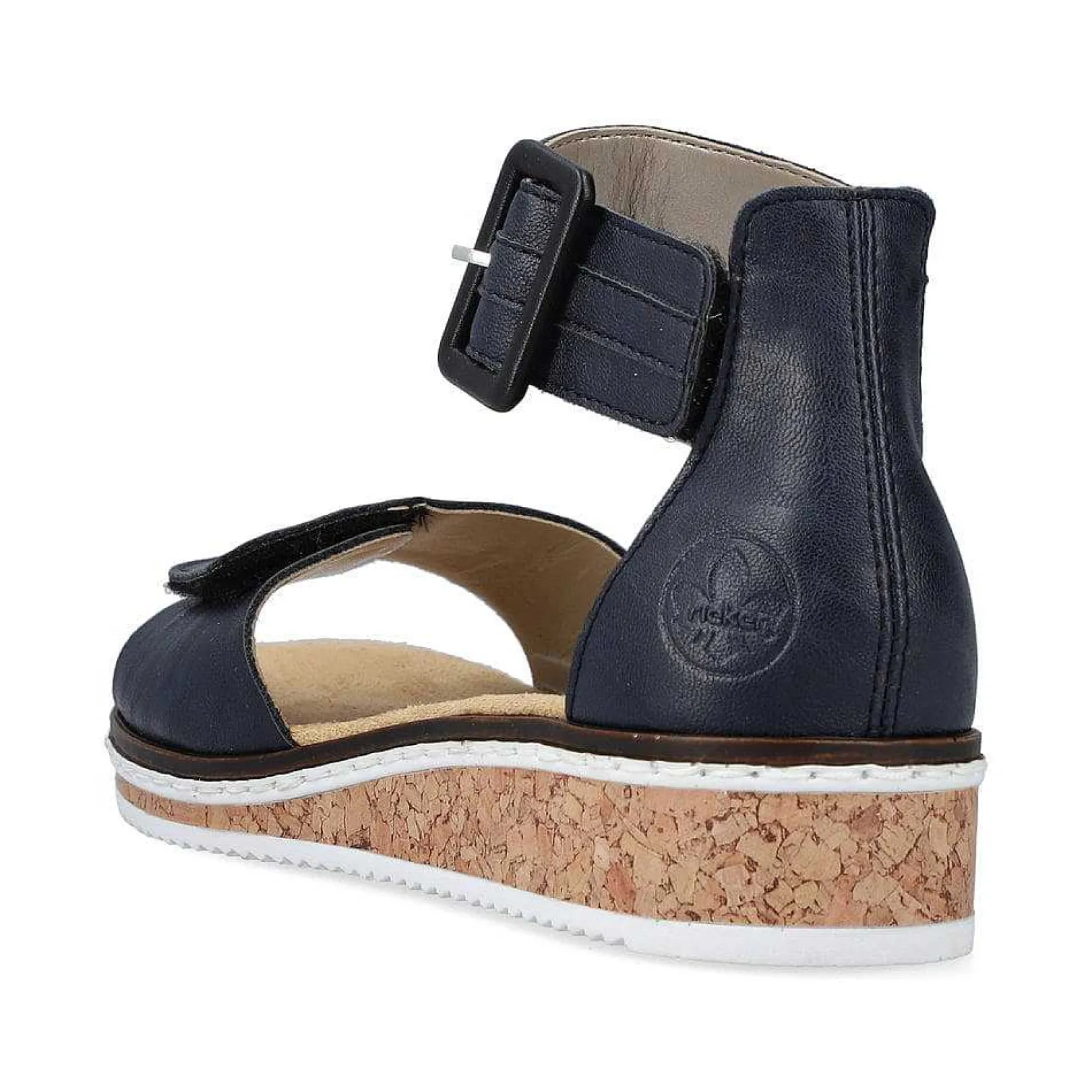 Best Women'S Wedge Sandals Navy Blue Ladies Heeled Shoes