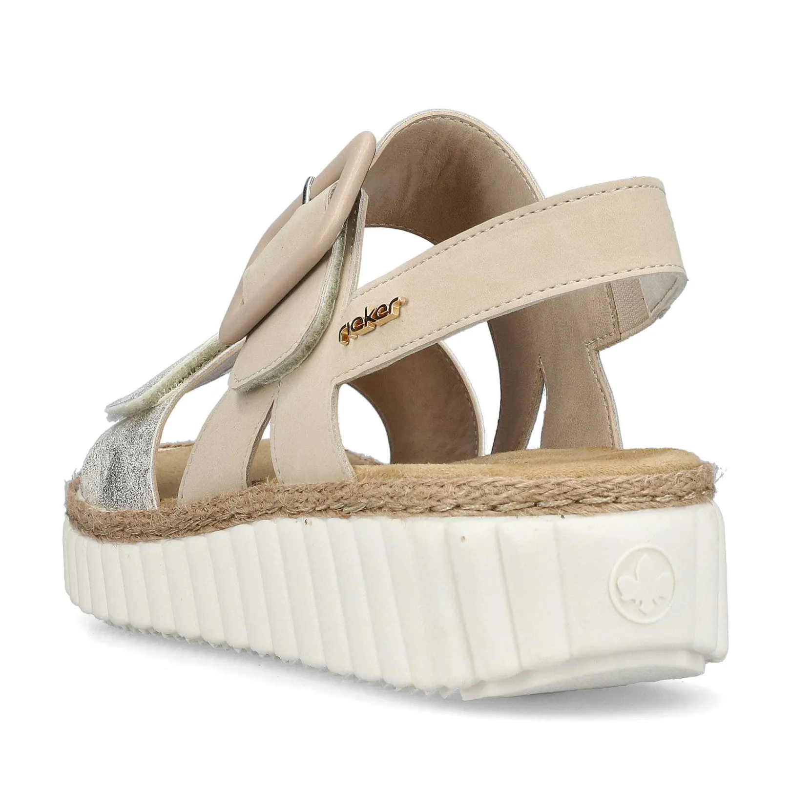 Discount Women'S Wedge Sandals Light Beige Ladies Sandals & Sandals