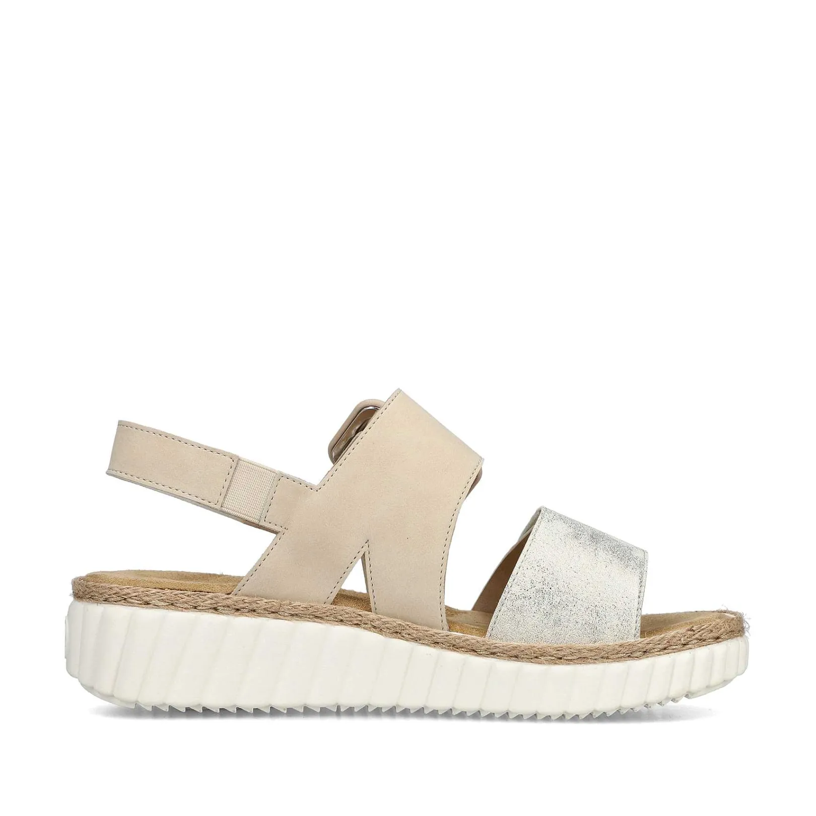 Discount Women'S Wedge Sandals Light Beige Ladies Sandals & Sandals