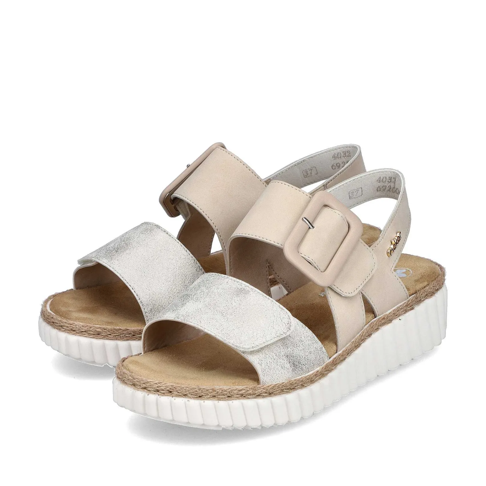 Discount Women'S Wedge Sandals Light Beige Ladies Sandals & Sandals