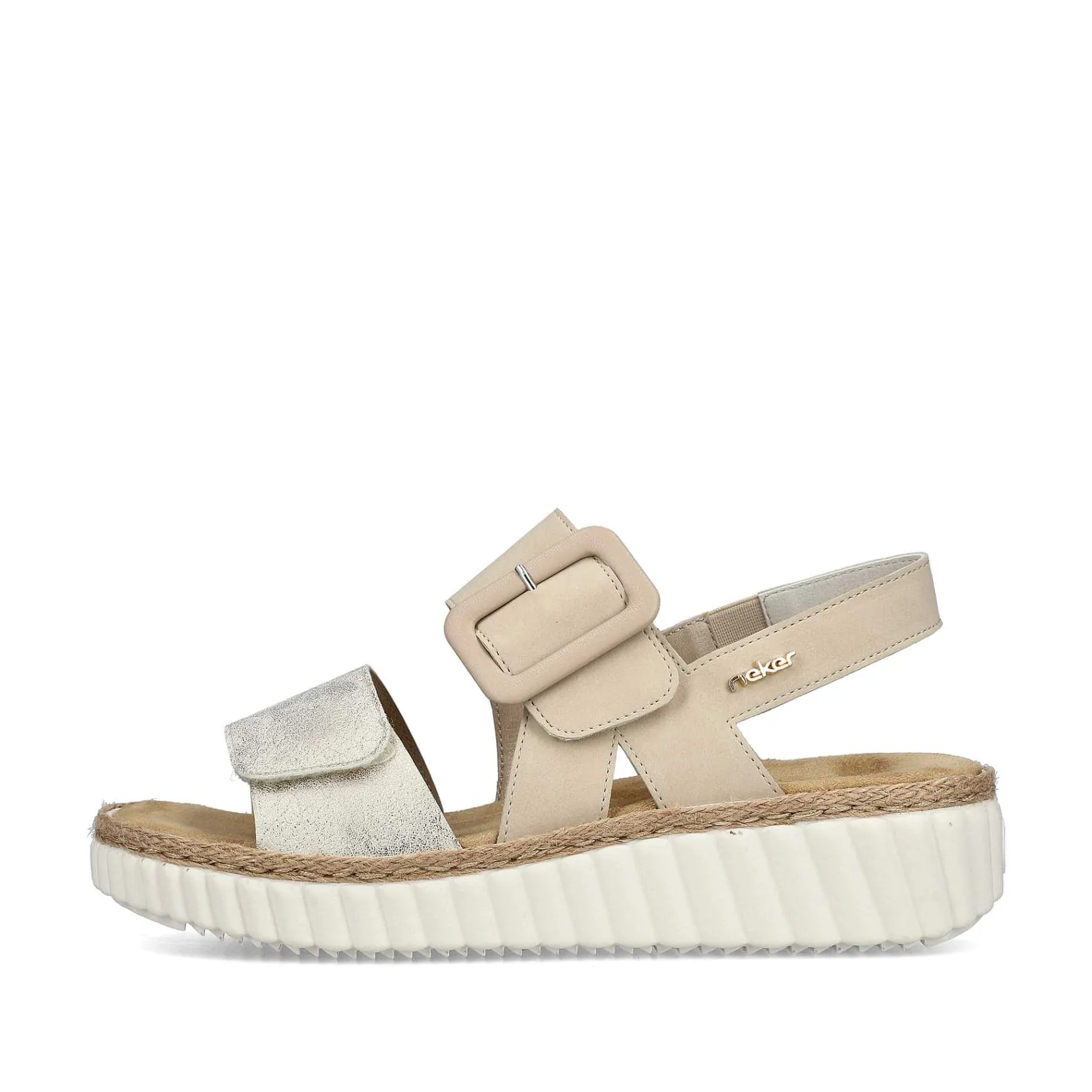 Discount Women'S Wedge Sandals Light Beige Ladies Sandals & Sandals