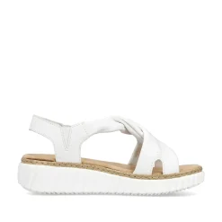 Women'S Wedge Sandals Snow White Ladies Heeled Shoes