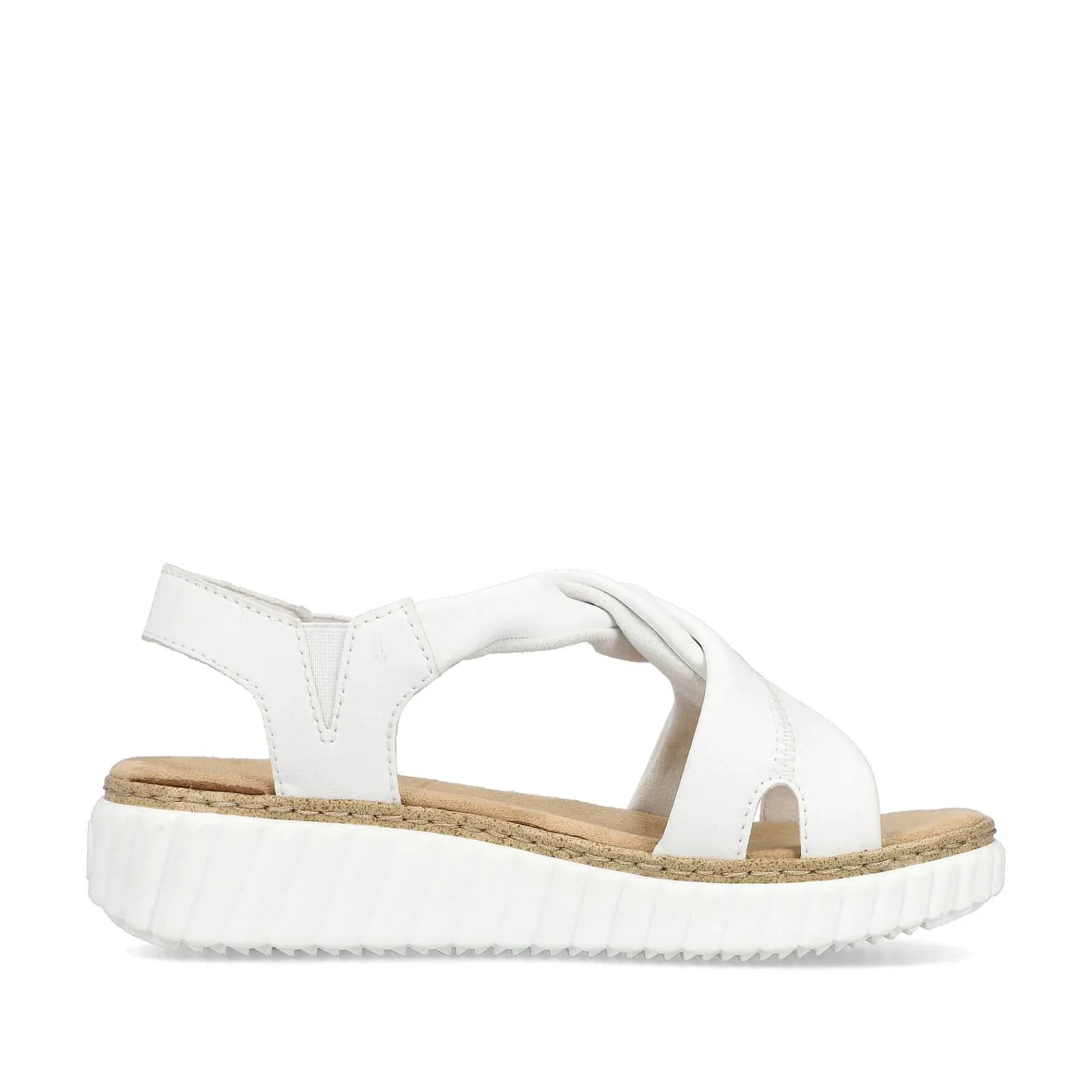 Women'S Wedge Sandals Snow White Ladies Heeled Shoes