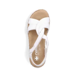 Women'S Wedge Sandals Snow White Ladies Heeled Shoes