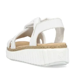 Women'S Wedge Sandals Snow White Ladies Heeled Shoes