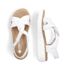 Women'S Wedge Sandals Snow White Ladies Heeled Shoes