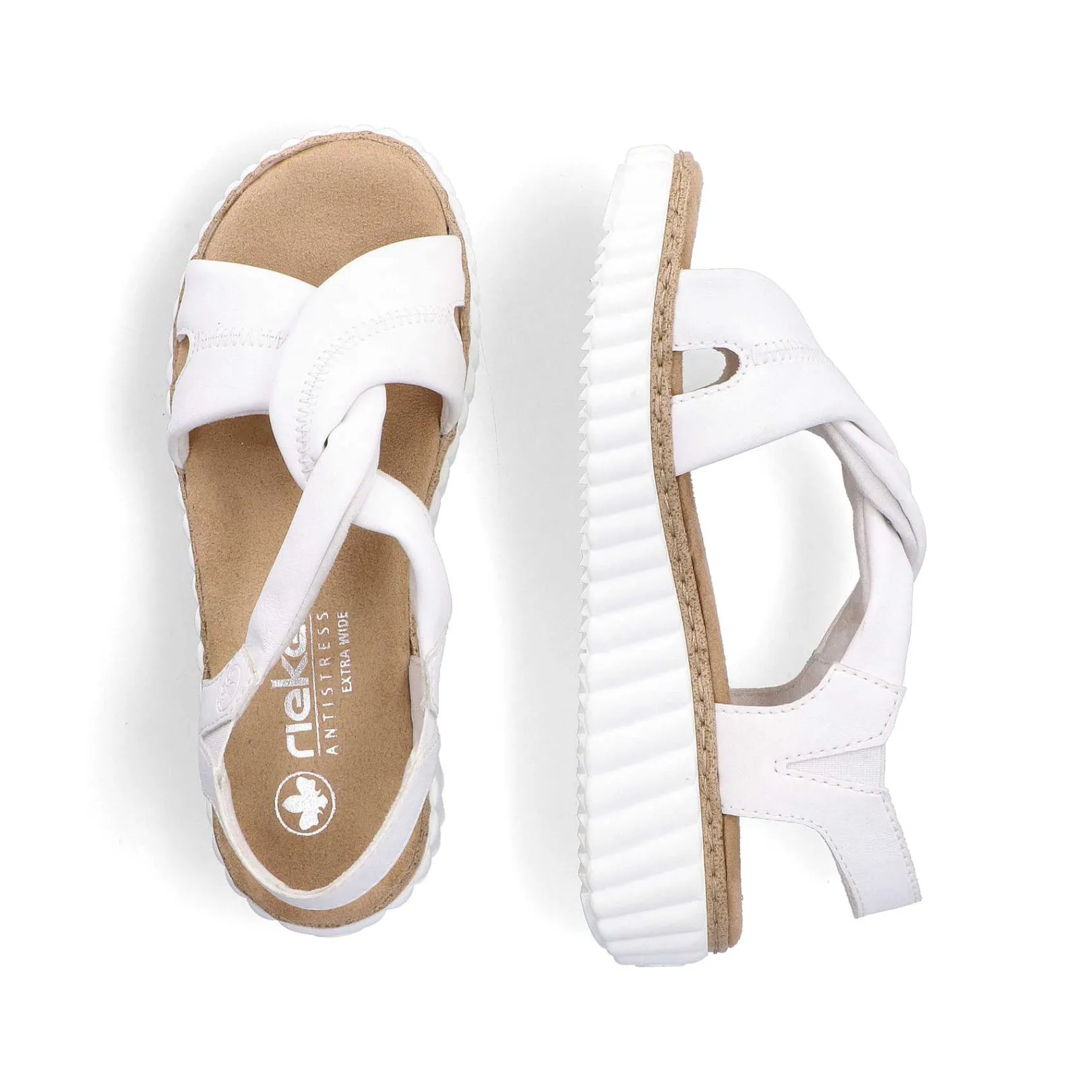 Women'S Wedge Sandals Snow White Ladies Heeled Shoes