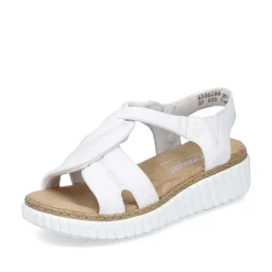 Women'S Wedge Sandals Snow White Ladies Heeled Shoes