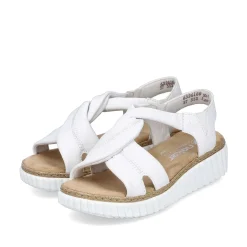 Women'S Wedge Sandals Snow White Ladies Heeled Shoes